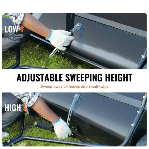 Heavy-Duty Tow-Behind Lawn Sweeper