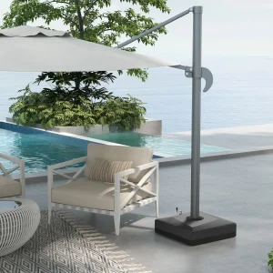Large Fillable Cantilever Umbrella Base Wheels