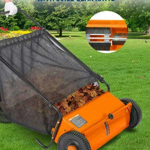 26" Push Lawn Sweeper Leaf Collector