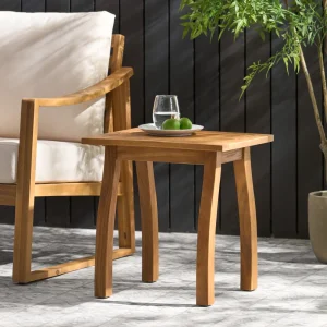 Modern Solid Wood Round Side Table