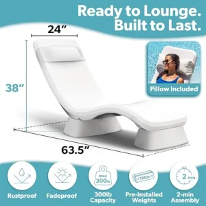 Weighted Waterproof Patio Pool Lounger