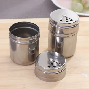 Rotating Cover Stainless Steel Spice Shaker
